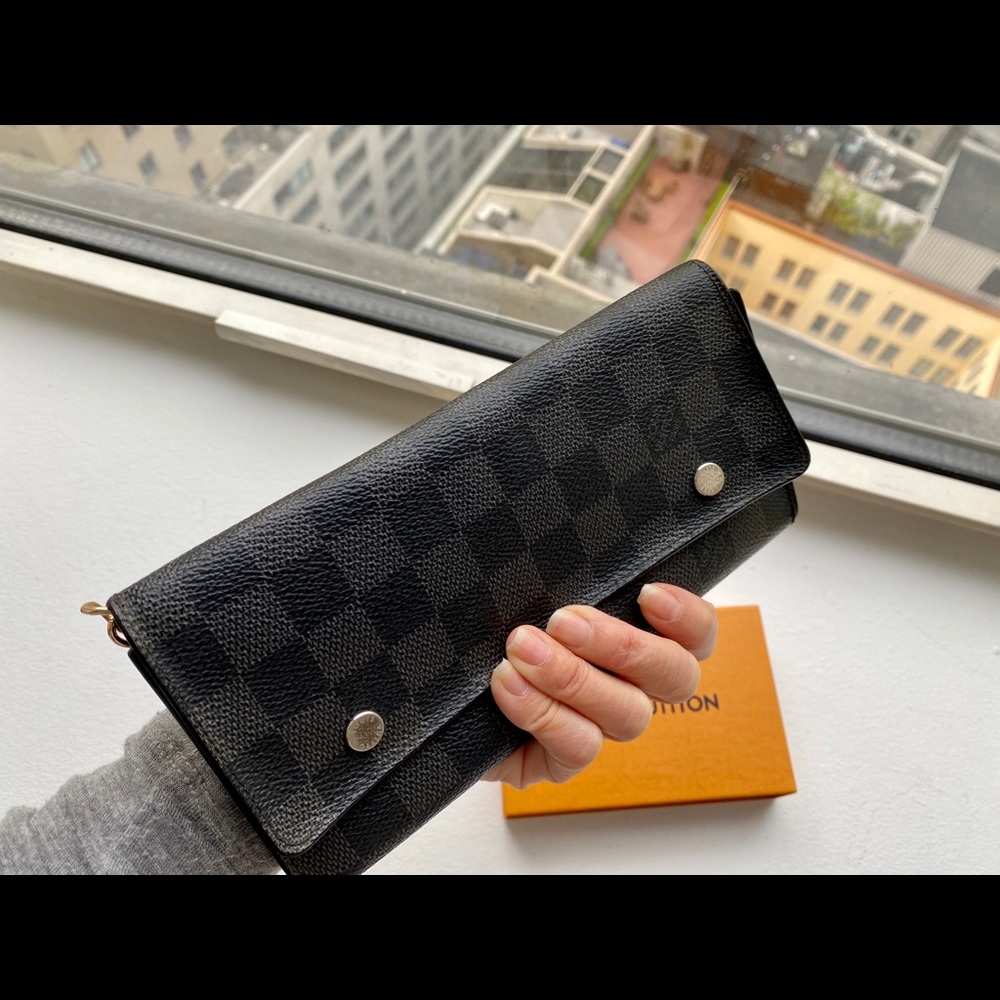 ❌SOLD❌ LV Damier Graphite Long Wallet + Insert - Picture 7 of 9